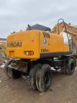 17.17 Ton Hyundai R150W-7 Used Wheel Excavator 4.5L Displacement