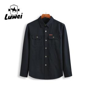 Quality Plus Size Men Shirts Apparel Palm Panel Striped Print Long Sleeves wholesale