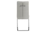 Stainless Steel 60KGS 44cm 56cm Armless Dining Chair