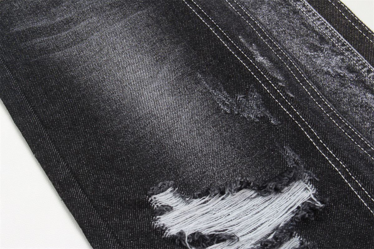 11.5 Oz 100% Cotton Denim Fabric Sulfur Black Textile For Man Woman Jeans Material No Elastic Textiles Fabric