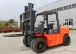 7 Ton Hydraulic Diesel Double Pallet Industrial Forklift Truck With 3360MM Min