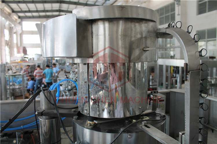 Beer Glass Bottled Plastic Water Production Line With Foil Sealing Induction Machine