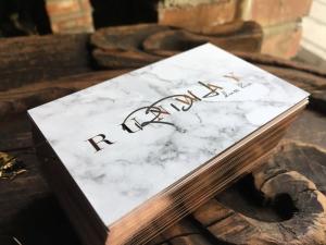 Quality Fine Workmanship Foil Edge Business Cards With High Class Finishing wholesale
