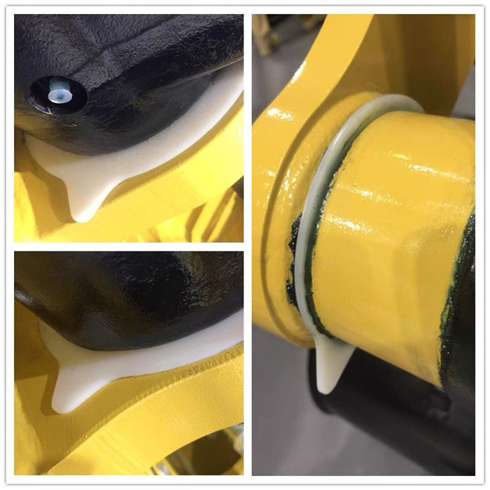 Resin Rubber Steel Excavator Bucket Pin Shims , Removable Digger Bucket Shims