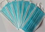 3 ply Nonwoven Blue white Medical Surgical Face Mask For Bacteria prevention