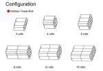 18bags/Min Automatic Paper Making Machine , 48rolls Toilet Roll Manufacturing