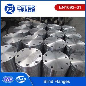China TYPE 05 A105 Carbon Steel Blind Flange EN1092-01 Standards PN10 For Power And Heating Industry on sale
