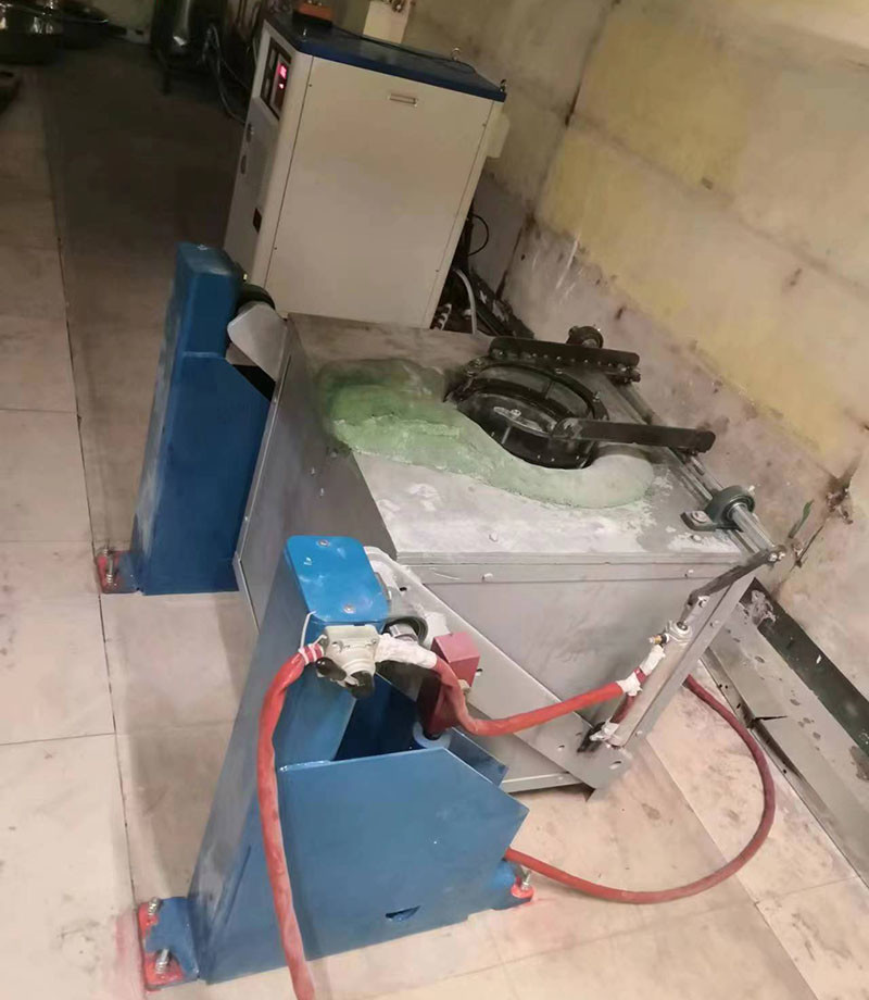 50KG AC 340V-480V Induction Metal Melting Furnace With Temp Control Accuracy Of ±1℃ & Air Cooling Mode
