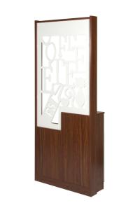 Quality Painted Divider Cabinet Living Room Movable Furniture With Open Shelves wholesale