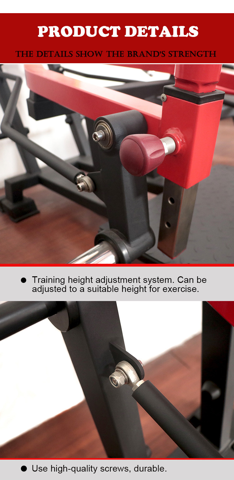 Square Tube Hammer Strength Plate Loaded Equipment Shrug Workout Gym Training