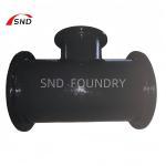 Ductile Iron Flanged Reducing Tee PN10 Pipe Fittings Cement Lining Bitumen
