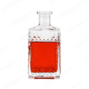 Quality Rubber Stopper Sealing Type 700ml Glass Bottle for Vodka Tequila Rum Liquor Spirit wholesale