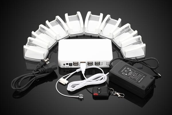 COMER 8 Ports ABS Charging and security supermarket phone tablet security