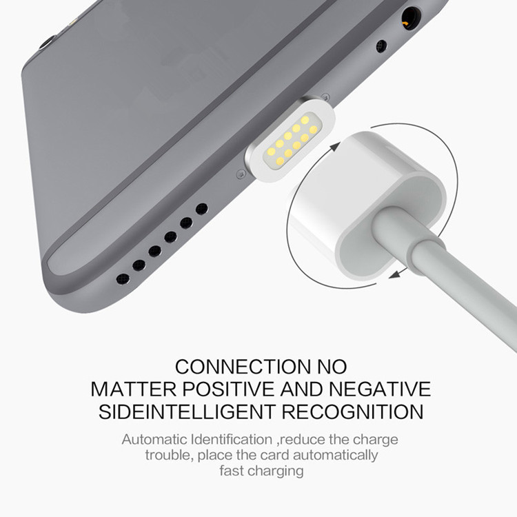 Super Fast 2.4A Magnetic USB Data Cable For Iphone Samsung Android