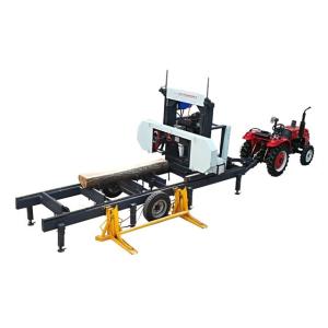 Quality Forestry equipment horizontal wood portable band saw Hydraulic sawmill wholesale
