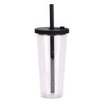 Water Iced Coffee Travel Tumbler With Straw And Lid Reusable