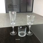 Dining Wedding Table Charger Plates Clear Cut Republic Crystal Wine Glass