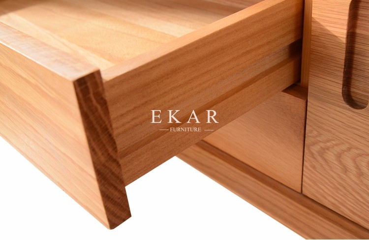 New Model Oak Burlywood Modern Wooden Tv Furniture Tv Stand Pictures FL-B005-B