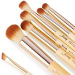 Jessup 10 Piece Makeup Brush Set Eco Friendly Bamboo Handle