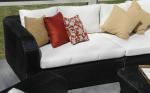 Luxury Comfortable Wicker Sofa , Rattan Conservatory Furniture