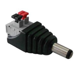 Quality Screwless Terminals 2.1mm CCTV Power Connector , DC Power Male Connector wholesale