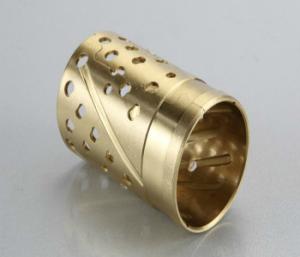Quality Sturdy Bronze Self Lubricating Bearing Brass Color Corrosion Resistant wholesale