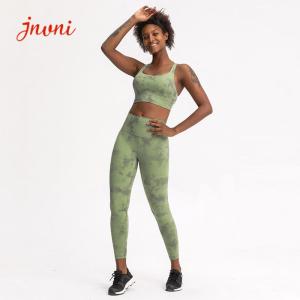 Quality Tie Dye Yoga Bra And Legging Set Yoga Activewear Sets 220gsm wholesale