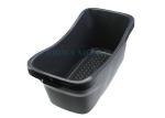 Plastic Injection Molded Parts Dark Grey Shopping Basket With Eco-Friendly PP