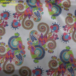 Quality F5107 shiny poly satin fabric wholesale