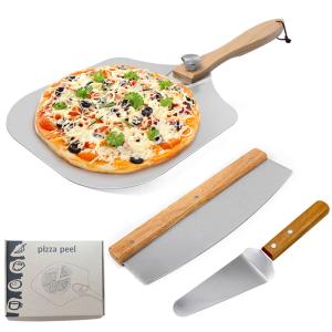 Quality 3PCS Pizza Peel Shovel Pizza Cutter Set wholesale