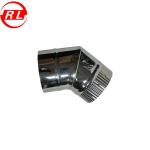 SS304 30 Degree Triple Wall Stove Chimney Pipe Elbow