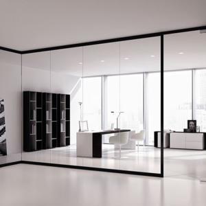 Quality Flexible Glass Partition Wall Aluminum Frame Soundproof Office Partitions wholesale