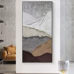 Modern Home Wall Decoration Hand Painted Multi Color Abstract Oil Painting on