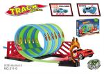 Super Fun Toy Race Car Track Sets , Speedway Race Track Toy 360 Degree Flip