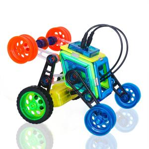 Quality STEM Toys Magnetic Building Blocks Car , Magnetic Tiles Car Set Remote Control wholesale