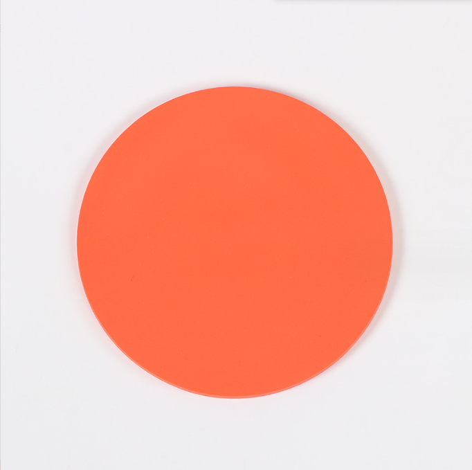 Table Mat Drink Coaster PVC Waterproof Heat Insulation Round Fashion Colorful Coasters