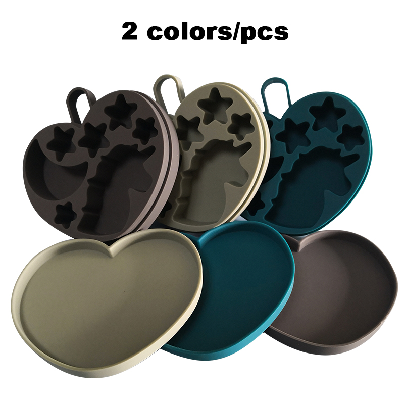 Multi Shaped Silicone Ice Cream Moulds DIY BPA Free Unicorn Cake Mould With Lid
