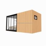Wooden Sturdy Steel Sun House 20ft Flat Container House with Wall 50/75/100mm