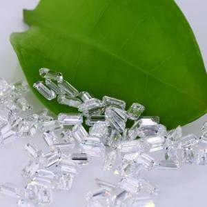 Quality 3 Carat Small Size Emerald Cut Vvs Lab Grown Diamond Melee Moissanite for Jewelry wholesale