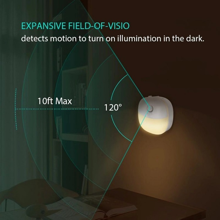 Smart 5V 1A 60LM USB Rechargeable Motion Sensor Light Warm White