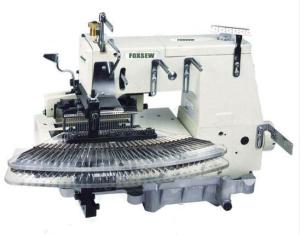 Quality 25 or 33 Needle Flat-bed Double Chain Stitch Sewing Machine (tuck fabric seaming) wholesale
