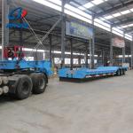 Manufacture AoTong Ramp Extendable Lowbed Semi Truck Trailer with Heavy Duty I