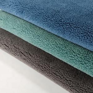 Quality Soft Printed Sherpa Fleece Fabric 150D Comfortable 300 Gsm wholesale