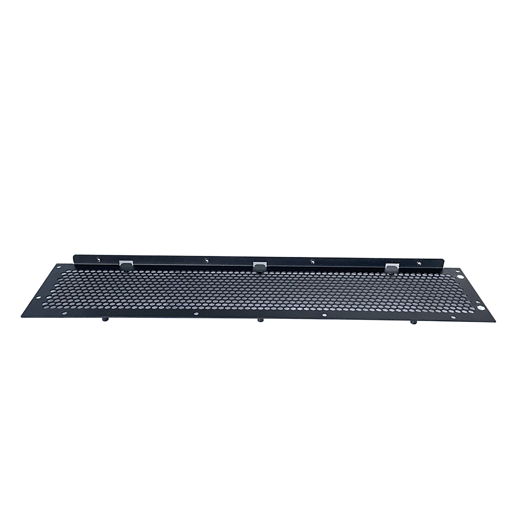 Steel Aluminum Sheet Metal Fabrication Design 1U 2U 3U 4U 19 Inch Rack Vented Blanking Panel Metal Case Box