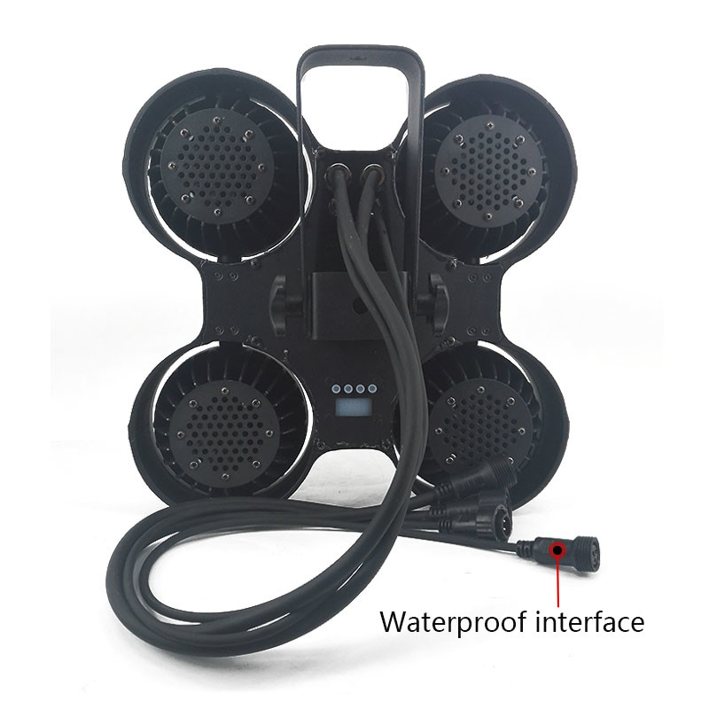 Three years warranty 400W IP65 Rated 4X100W COB White Waterproof LED Blinder Light