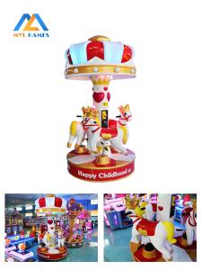 Quality Child Coin Operated Carousel 3 Players Prince Charming Regal Amusement wholesale