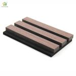 Natural Veneer Oak Polyester acoustic wall panel soundproof for Interior