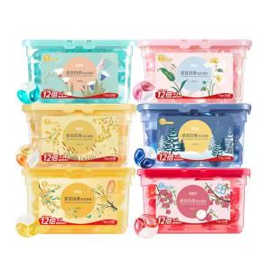 Quality 3-Chamber 15g Concentrate Laundry Detergent Capsules Floral Fragrance Laundry Detergent Pods For Eco-Friendly Cleaning wholesale