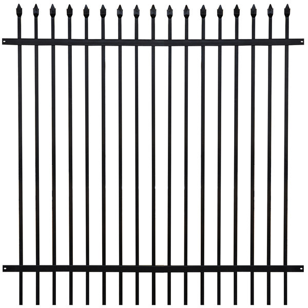 Galvanized Steel Tubular Fence Stain Yellow Powder Interpon 80 Microns Thick 1820mm X 3000mm Width