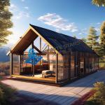 Beautiful Camping Prefabricated Steel Structure House Customized Convenient